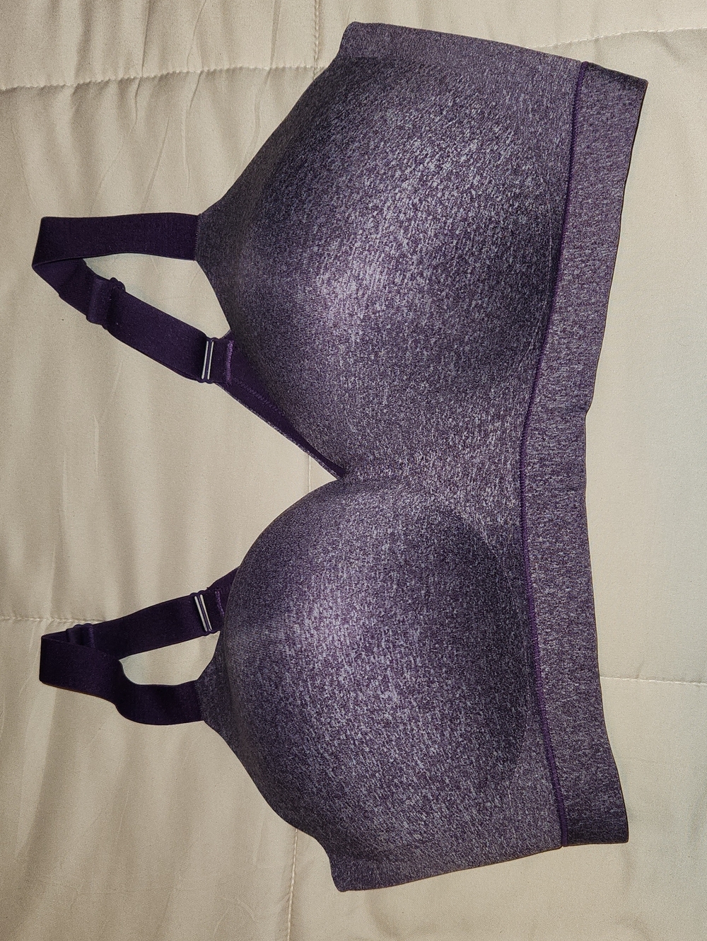 Cacique Heathered Purple Molded T-Shirt Bra
